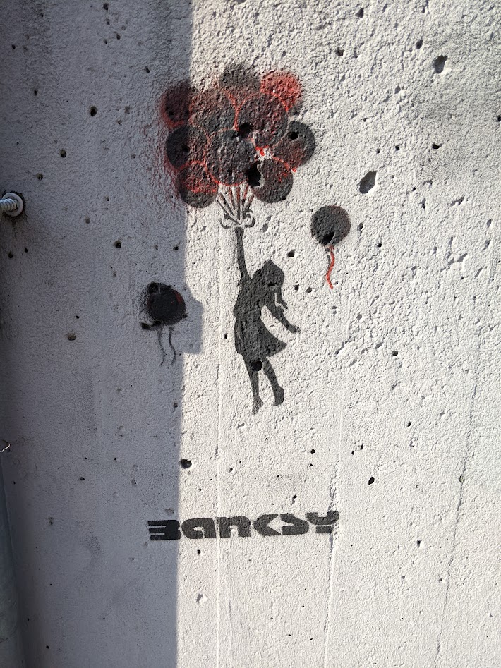 Original or not so original art from Banksy in our little town.