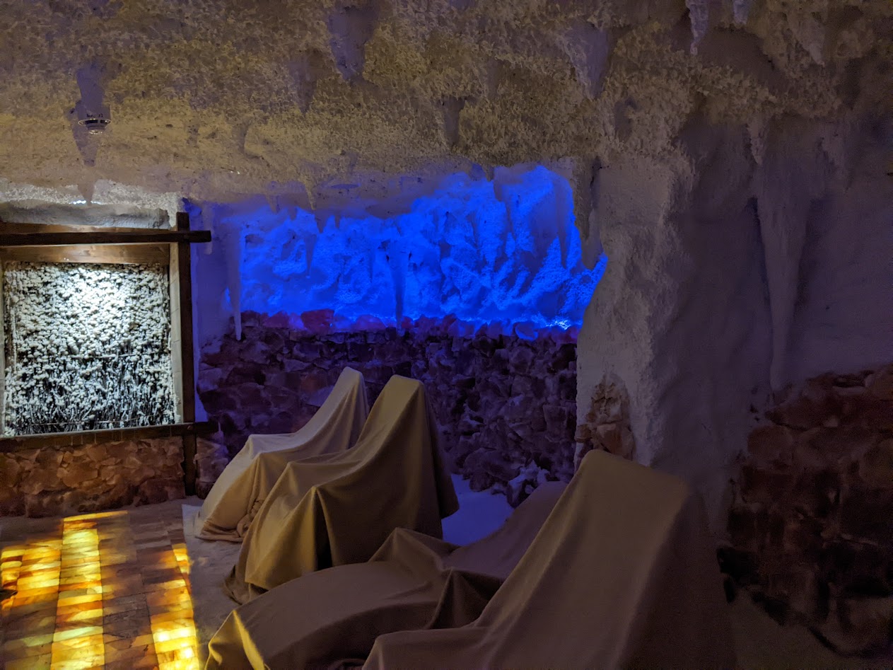 An artificial salt grotto in the Brandenburg area.